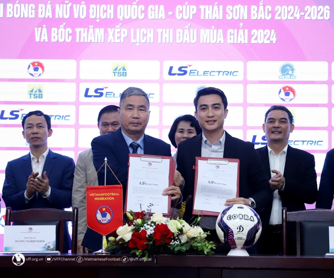 Thái Sơn Bắc tiếp tục tài trợ chính giải bóng đá nữ VĐQG 2024-2026 - Ảnh 2.