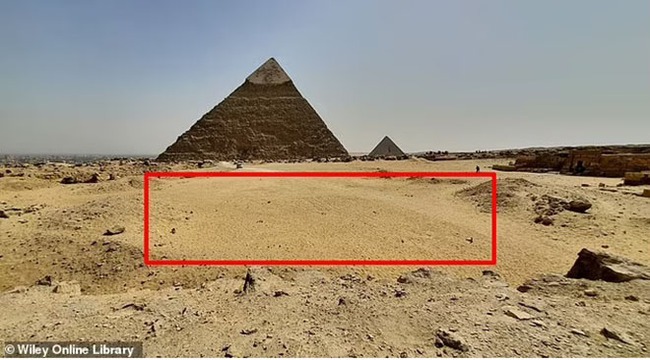 'Lối vào' bí ẩn dưới lòng đất gần Đại kim tự tháp Giza khiến các nhà khảo cổ bối rối - Ảnh 1.