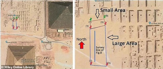 'Lối vào' bí ẩn dưới lòng đất gần Đại kim tự tháp Giza khiến các nhà khảo cổ bối rối - Ảnh 2.
