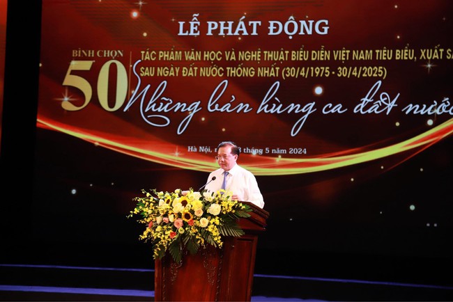 Phát động bình chọn 50 tác phẩm văn học và nghệ thuật biểu diễn Việt Nam sau ngày đất nước thống nhất - Ảnh 1.