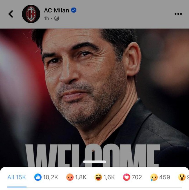 AC Milan chính thức bổ nhiệm HLV mới, lập kỷ lục về số lượt thả 'phẫn nộ' trên mạng xã hội - Ảnh 3.