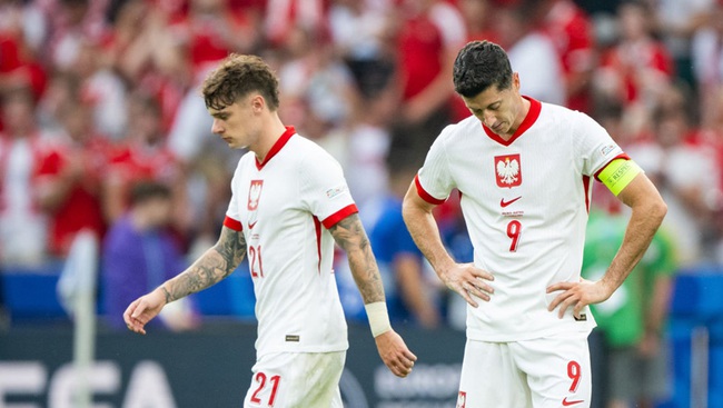Ba Lan là đội đầu tiên bị loại ở EURO 2024