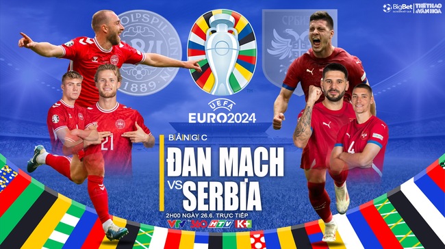 Nhận định bóng đá Đan Mạch vs Serbia (02h00, 26/6), vòng bảng EURO 2024  - Ảnh 1.