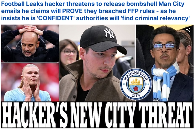 Hacker dọa tung cả triệu bằng chứng vi phạm FFP, Man City đối mặt tương lai đầy bất ổn - Ảnh 1.