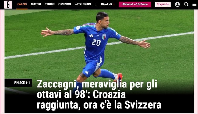 Tin nóng EURO hôm nay 25/6: Mbappe lại bị chỉ trích vì 'lộng ngôn', báo Ý phấn khích với siêu phẩm vào lưới Croatia - Ảnh 2.