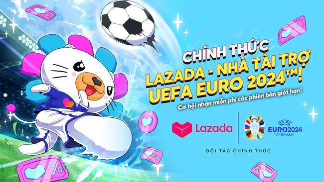 Lazada là đối tác của EURO 2024 tại Đông Nam Á - Ảnh 1.