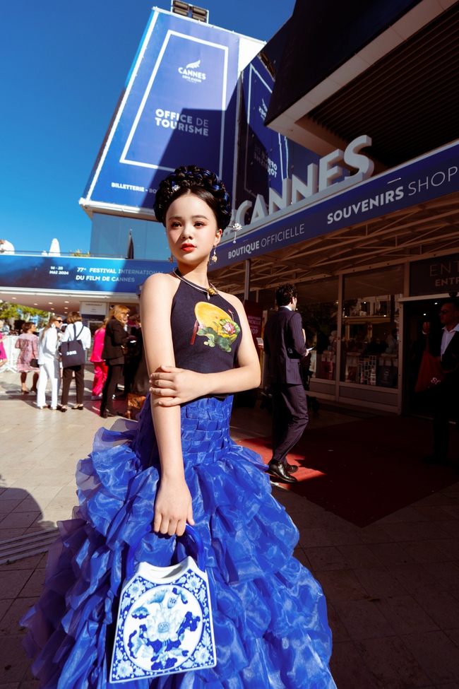 Hình ảnh mẫu teen Maika Ngọc Khánh tự tin ở Liên hoan phim Cannes  - Ảnh 5.