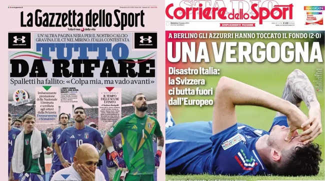 Báo chí Ý thất vọng khi đội nhà bị loại ở vòng 1/8 EURO: 'Quá nhiều sai lầm từ HLV' - Ảnh 1.