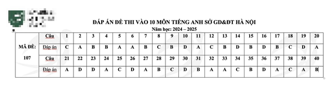 Đáp án đầy đủ đề thi tiếng Anh vào 10 Hà Nội năm 2024 - Ảnh 11.