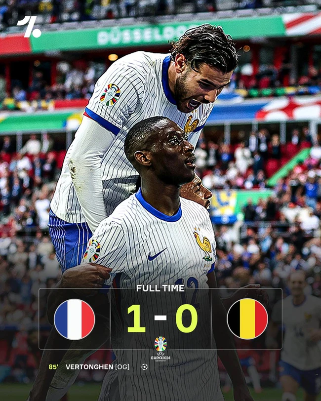 Thắng Bỉ tối thiểu nhờ pha đá phản lưới nhà, ĐT Pháp đoạt vé vào tứ kết  - Ảnh 1.