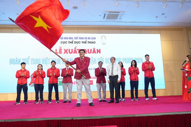 Đoàn thể thao Việt Nam xuất quân dự Olympic 2024: Khát vọng chinh phục và cống hiến - Ảnh 1.