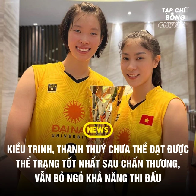 HLV Tuấn Kiệt thông báo về tình hình của Trần Thị Thanh Thúy và hoa khôi bóng chuyền trước trận ra quân giải thế giới - Ảnh 1.