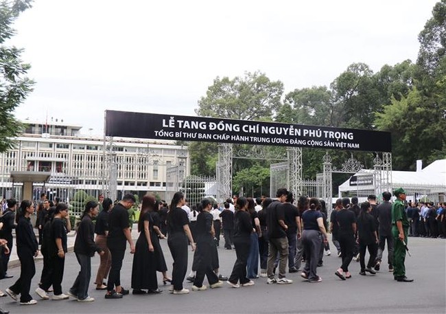 Lễ viếng Tổng Bí thư Nguyễn Phú Trọng sáng ngày 26/7 - Ảnh 7.