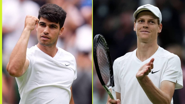 Wimbledon 2024 - Trước vòng tứ kết đơn nam: Sinner đang có phong độ tốt hơn Alcaraz? - Ảnh 1.