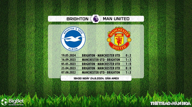 Nhận định, soi tỷ lệ Brighton vs MU (18h30, 24/8), vòng 2 Ngoại hạng Anh - Ảnh 3.