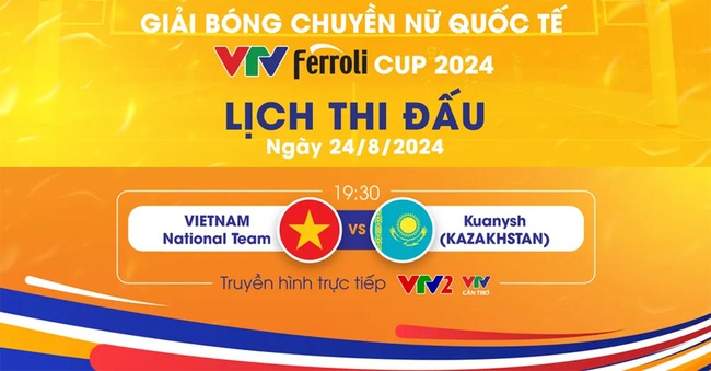 Link xem trực tiếp bóng chuyền Việt Nam vs Kuanysh (19h30 hôm nay), VTV Cup 2024 - Ảnh 3.