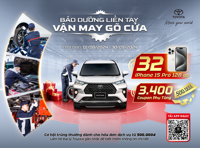 Toyota khuyến mãi khách hàng làm dịch vụ xe chính hãng - Ảnh 1.