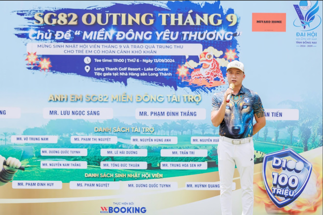 Giải Golf 'Miền đông yêu thương' của CLB Golf SG82: Đoàn kết và chia sẻ trong mùa trung thu - Ảnh 1.