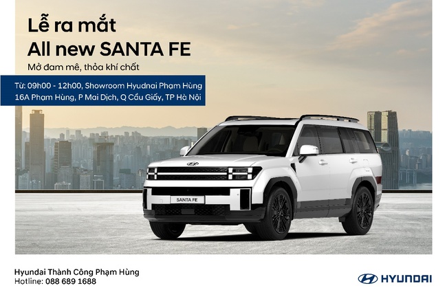 Bùng nổ sự kiện ra mắt ALL NEW SANTA FE và trải nghiệm xe tại Hyundai Thành Công Phạm Hùng - Ảnh 1.