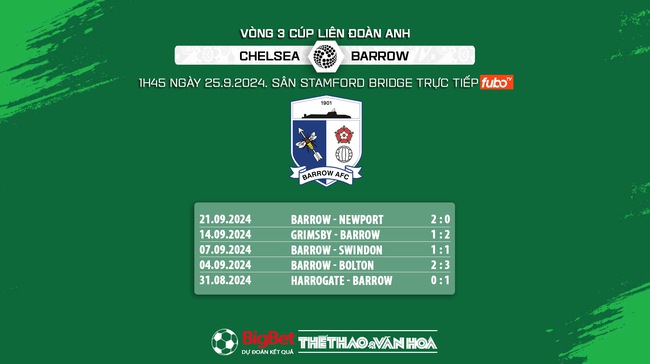 Nhận định, soi tỷ lệ Chelsea vs Barrow (1h45, 25/9), vòng 3 cúp Liên đoàn - Ảnh 5.