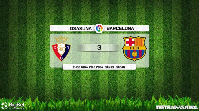 Nhận định, soi tỷ lệ Osasuna vs Barcelona (02h00, 29/9), vòng 8 La Liga - Ảnh 3.