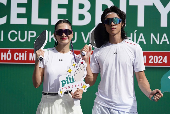 Á hậu Ánh Vương và bạn chơi &quot;Tây Ba Lô&quot; chiến thắng giải Celebrity Pickleball Pili Cup - Ảnh 3.