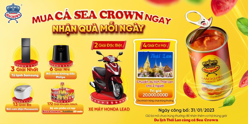 Chương trình 'Mua Cá Sea Crown Ngay – Nhận quà mỗi ngày' (Buy Sea Crown – Grab gift everyday) - Ảnh 1.