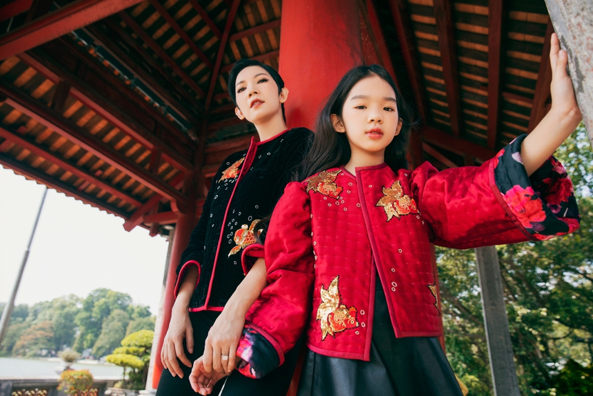 Mới 9 tuổi, con gái Xuân Lan đã cực kỳ thần thái, tự tin làm mẫu cùng mẹ  - Ảnh 3.