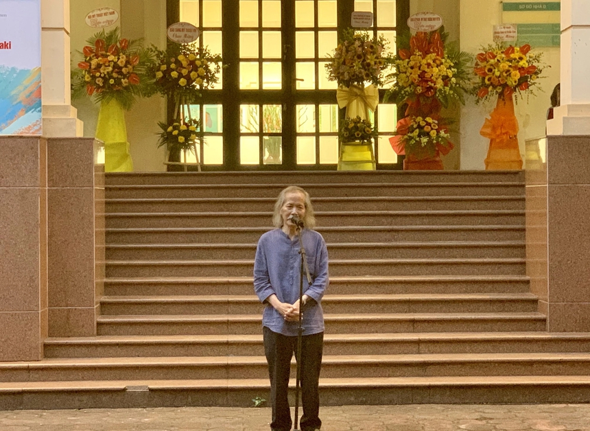 Khai mạc Triển lãm Hoà sắc và Nghệ thuật vẽ tranh nơi công cộng - Ảnh 1.