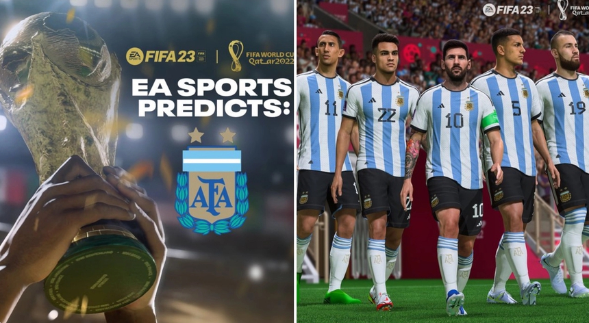 VIDEO: Argentina vô địch World Cup 2022 theo mô phỏng giả lập của EA Sports - Ảnh 1. VIDEO: Argentina vô địch World Cup 2022 theo mô phỏng giả lập của EA Sports - Ảnh 1.