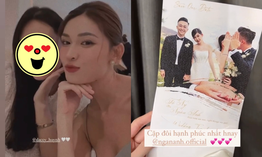 Lan Khuê và sao Việt đổ bộ tiệc cưới của Hoa hậu Ngân Anh, 1 nhân vật trong dàn phụ dâu gây bất ngờ  - Ảnh 4.