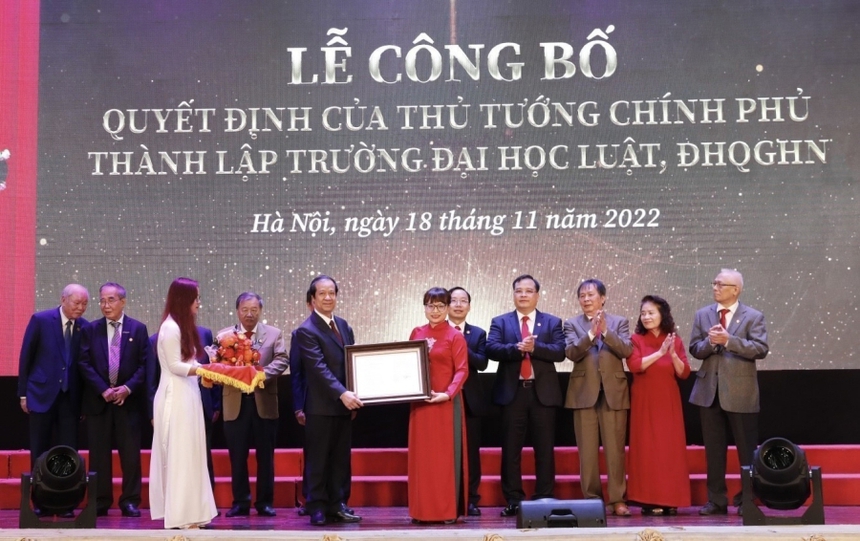 Công bố thành lập Trường Đại học Luật – Đại học Quốc gia Hà Nội - Ảnh 3.