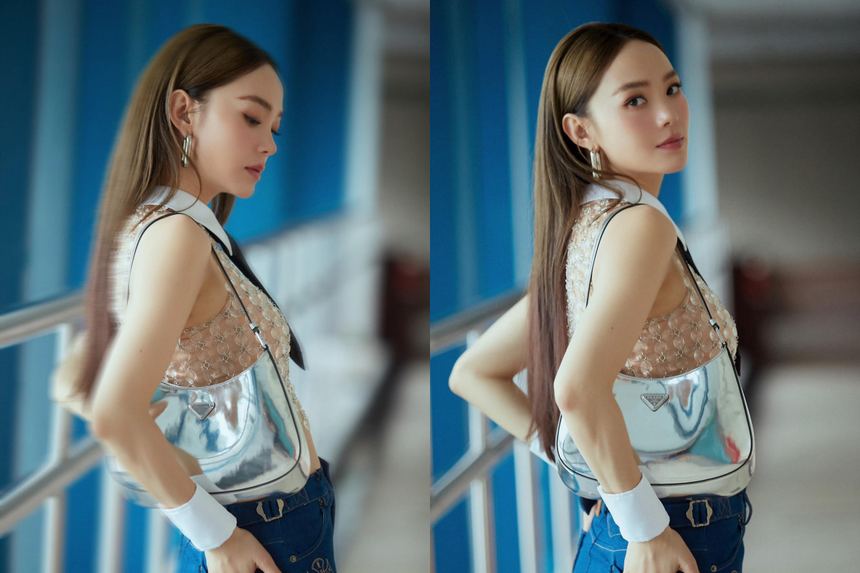 Pha đụng hàng 'nguy hiểm': Tiểu Vy, Thuỳ Tiên và Minh Hằng cùng mặc chung tấm áo gây hiểu lầm - Ảnh 5.