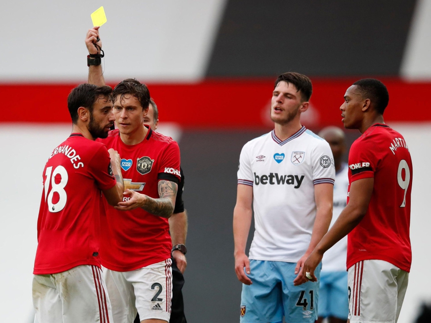 Bruno Fernandes sẽ vắng mặt trong trận gặp Aston Villa do nhận đủ số thẻ phạt