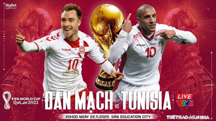 Soi kèo Đan Mạch vs Tunisia