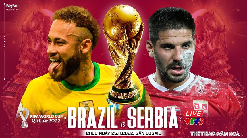Soi kèo, nhận định Brazil vs Serbia, World Cup 2022 (2h00, 25/11) - Ảnh 3. Soi kèo, nhận định Brazil vs Serbia, World Cup 2022 (2h00, 25/11) - Ảnh 3.