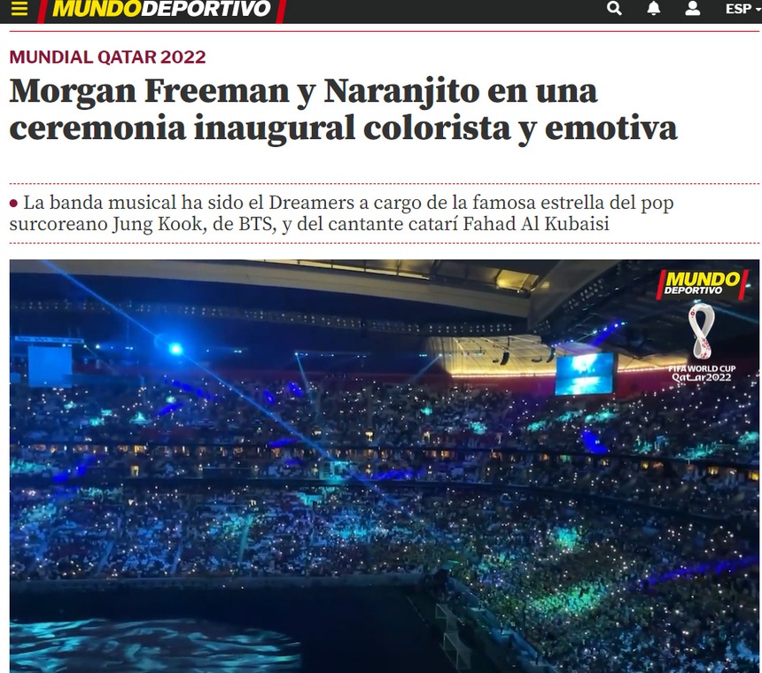 Truyền thông thế giới nói gì về lễ khai mạc World Cup 2022? - Ảnh 6.
