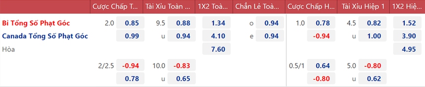 Tỷ lệ kèo trước giờ bóng lăn Bỉ vs Canada (02h00 ngày 24/11) - Ảnh 4. Tỷ lệ kèo trước giờ bóng lăn Bỉ vs Canada (02h00 ngày 24/11) - Ảnh 4.