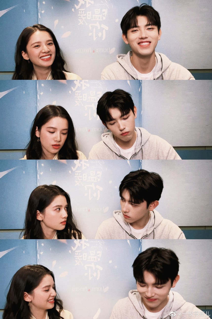 Tái hợp trong buổi quảng bá phim 'Chiếc bật lửa và váy công chúa', Trần Phi Vũ và Trương Tịnh Nghi khiến fan phấn khích - Ảnh 2.