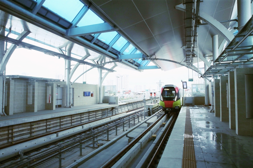 Từ 5/12 sẽ vận hành thử tuyến đường sắt trên cao Nhổn - ga Hà Nội - Ảnh 1. Từ 5/12 sẽ vận hành thử tuyến đường sắt trên cao Nhổn - ga Hà Nội - Ảnh 1.