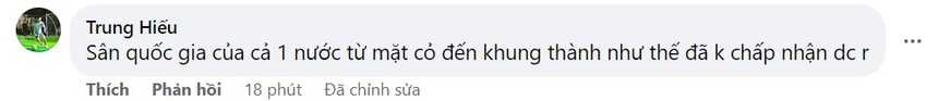 Một số người bày tỏ sự bức xúc trước khâu tổ chức trận đấu đến từ BTC sân Mỹ Đình Một số người bày tỏ sự bức xúc trước khâu tổ chức trận đấu đến từ BTC sân Mỹ Đình