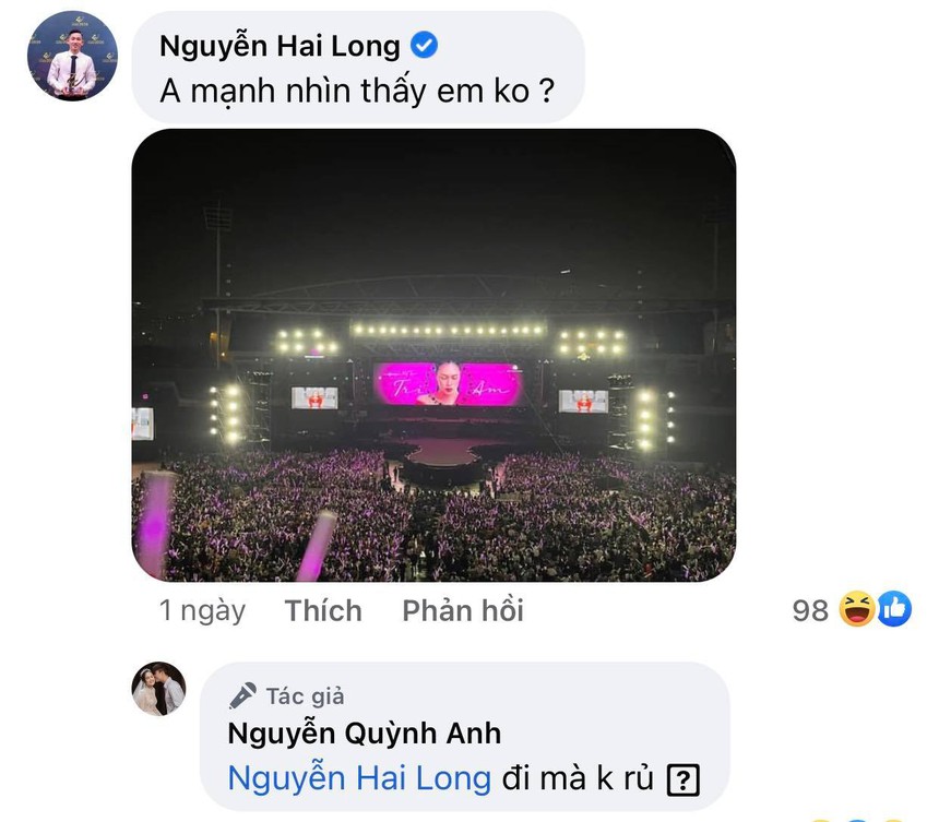 Duy Mạnh đưa vợ đi xem liveshow của Mỹ Tâm, Hai Long cũng mê nghe nhạc - Ảnh 2. Duy Mạnh đưa vợ đi xem liveshow của Mỹ Tâm, Hai Long cũng mê nghe nhạc - Ảnh 2.