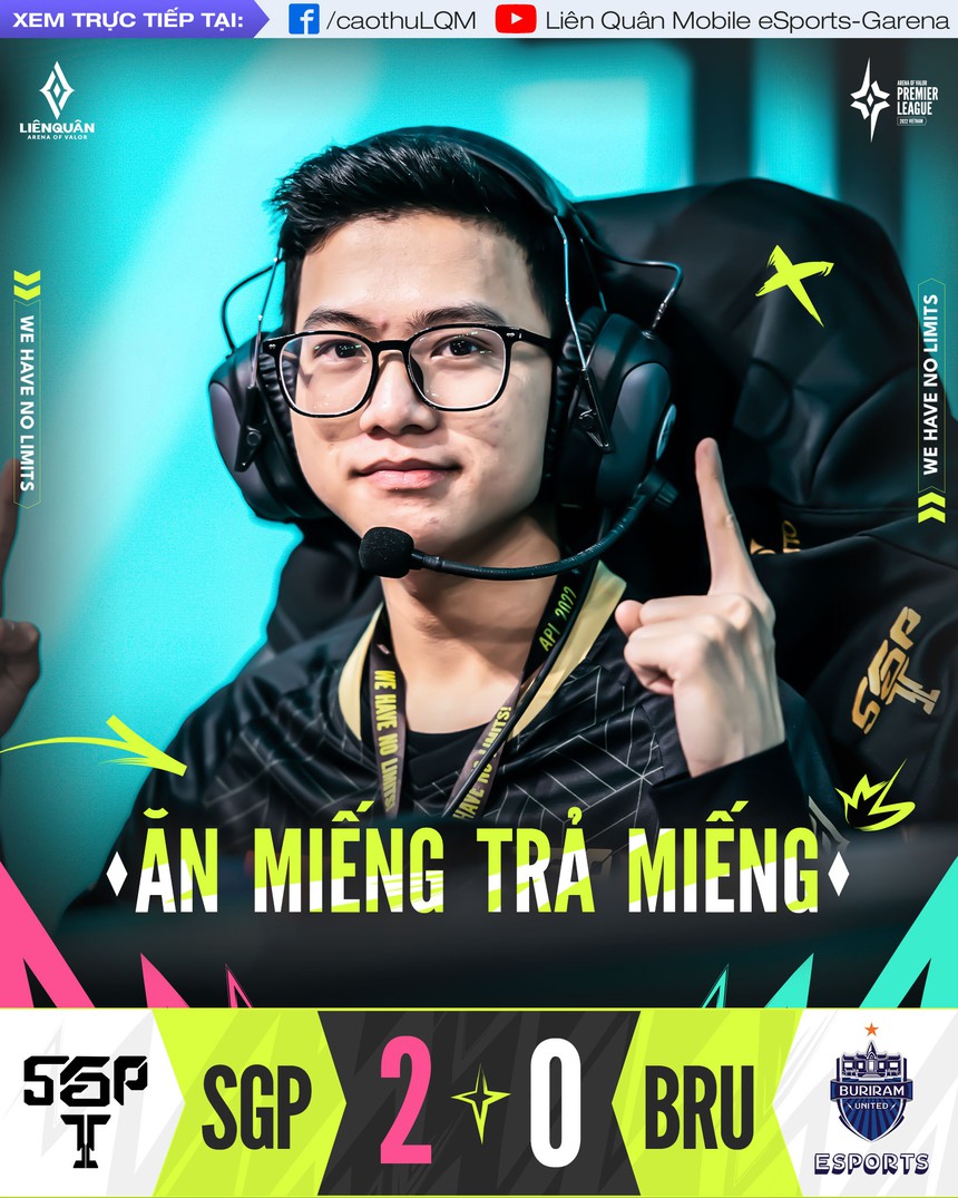 SGP đánh bại BRU đầy cảm xúc, thẳng tiến Chung kết APL 2022 - Ảnh 1.