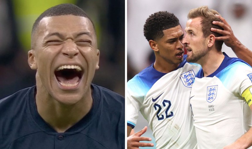 Mbappe cười lớn khi Harry Kane đá hỏng penalty - Ảnh 2.