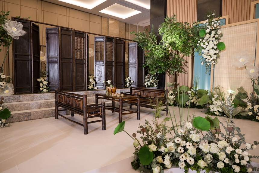 Dàn sao đổ bộ đám cưới Hoa hậu Ngọc Hân - Ảnh 6.