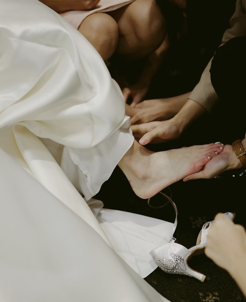 Á hậu Thuỳ Dung suýt đi cấp cứu, thông báo huỷ mọi lịch trình vì gặp sự cố nghiêm trọng ngay trong hôn lễ  - Ảnh 2.