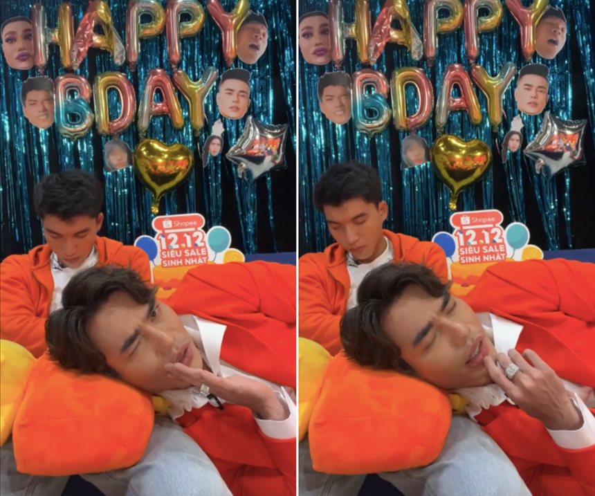 Lê Dương Bảo Lâm - HIEUTHUHAI tái ngộ trên sóng livestream: Ngủ “2 mình" mà cũng thu hút hàng ngàn lượt xem - Ảnh 1.