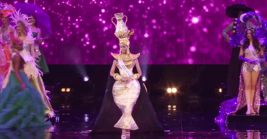 Á hậu Phương Anh toả sáng trong phần thi Trang phục dân tộc ở Chung kết Hoa hậu Quốc tế 2022  - Ảnh 7.