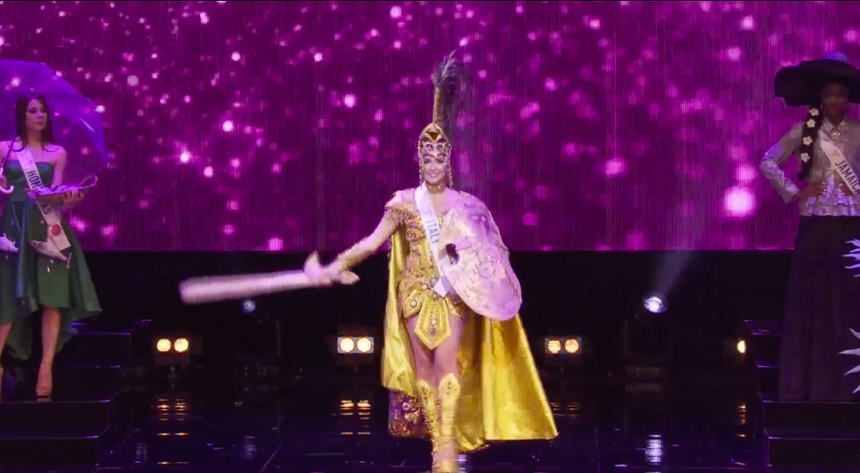 Á hậu Phương Anh toả sáng trong phần thi Trang phục dân tộc ở Chung kết Hoa hậu Quốc tế 2022  - Ảnh 8.