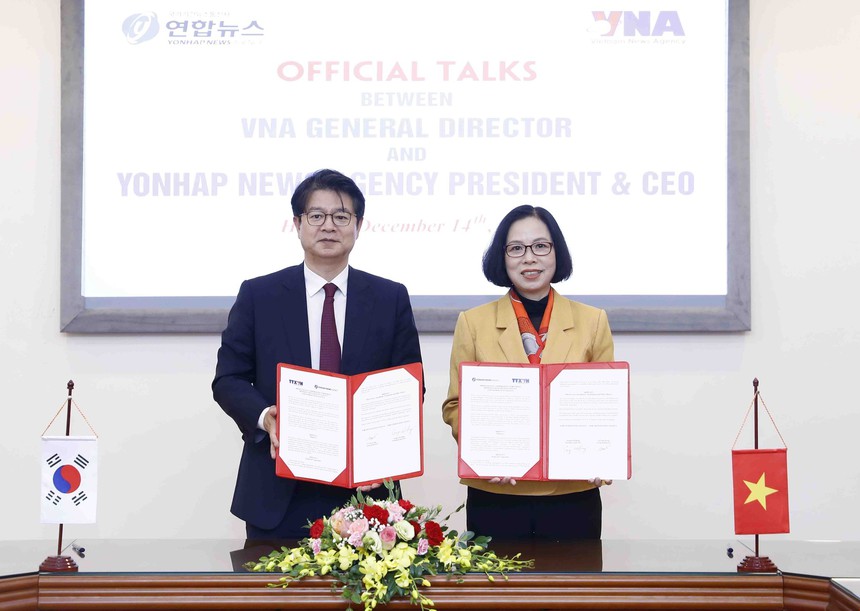 Thúc đẩy hợp tác giữa hai hãng Thông tấn Việt Nam - Hàn Quốc - Ảnh 2.